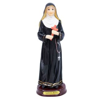 ALJ21C42H-8-E | Santa Rita 21cm - Enfeite Resina