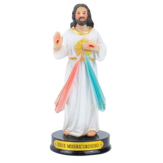YLI005MA-2-M | Jesus Misericordioso 13cm - Enfeite Resina