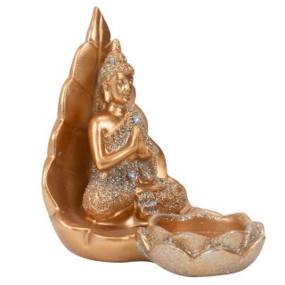 QMH15485-48-M | Buda Rosê Porta Vela 12cm