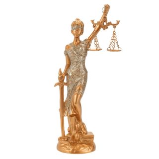 QMH218728-25-M | Dama Da Justiça 21.5cm - Enfeite Resina