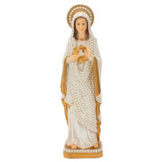 ALJB1597C-12-M | Sagrado Coração De Maria 30.5cm - Enfeite Resina