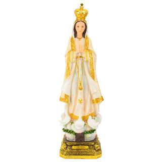 ALJ01B319W-24-M | Nossa Senhora De Fátima 60cm - Enfeite Resina
