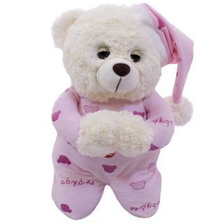 BBL884L-1A-F | Urso Pijama Rosa Reza 30cm - Pelúcia
