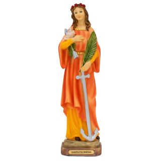 ALJB1509-12U-M | Santa Filomena 30cm - Enfeite Resina