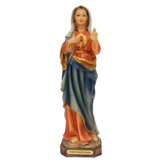 ALJB1445C-9-E | Sagrado Coração De Maria 23cm - Enfeite Resina