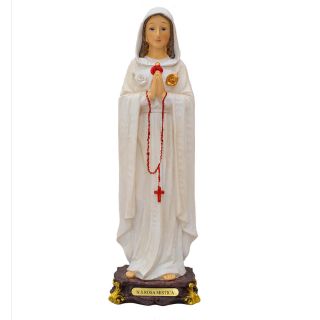 ALJB1428AE-12-E | Nossa Senhora Da Rosa Mística 31.5cm - Enfeite Resina