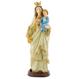 ALJE283-12-E | Nossa Senhora Das Mercês 31cm - Enfeite Resina