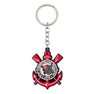 Chaveiro PVC Escudo Time 6cm - Corinthians