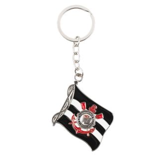 Chaveiro Bandeira Time 5cm - Corinthians