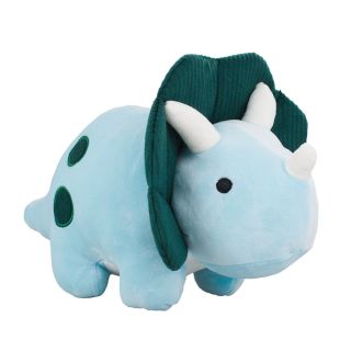 Dinossauro Triceratops Azul 21cm - Pelúcia
