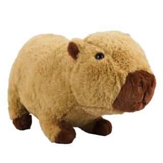 Capivara Marrom Claro Pelagem Longa 25cm - Pelúcia
