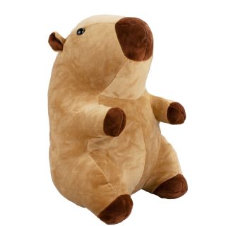 Capivara Marrom Claro Sentado Pelagem Curta 28cm - Pelúcia