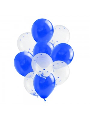 Jogo 10 Balões Festa Azul