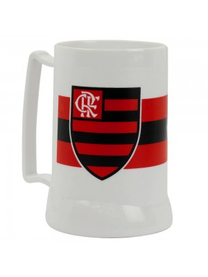 Caneca Branca Gel Isolante Térmico 400ml - Flamengo