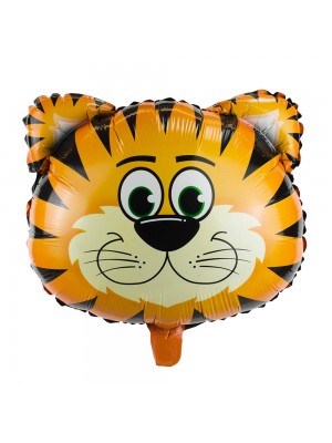Balão Metalizado Formato Tigre 32x20x38cm