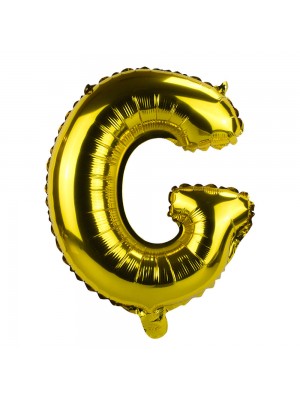 Balão Metalizado Letra G Dourado 34x9x24cm