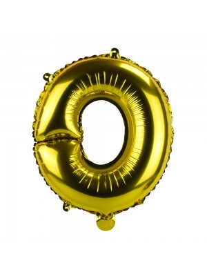 Balão Metalizado Letra O Dourado 34x8.5x30cm
