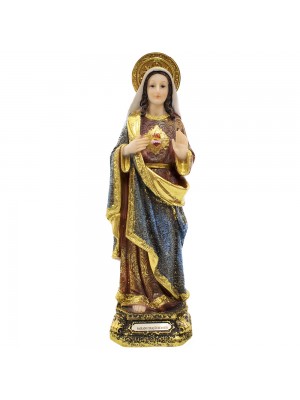 ALJ01B319C-12-E | Sagrado Coração De Maria 30cm - Enfeite Resina