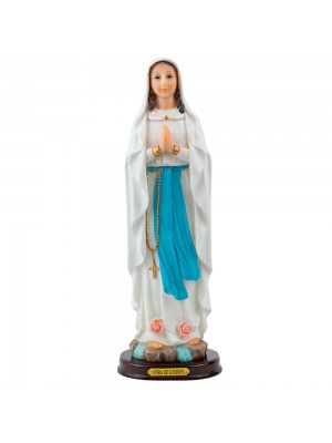 ALJ21C42I-12-E | Nossa Senhora De Lourdes 31cm - Enfeite Resina