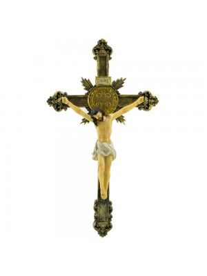 Crucifixo De Parede 30cm - Enfeite Resina