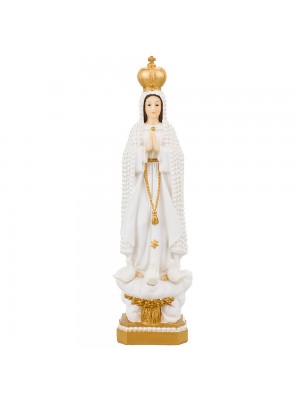 ALJB1686-12-M | Nossa Senhora De Fátima 30cm - Enfeite Resina