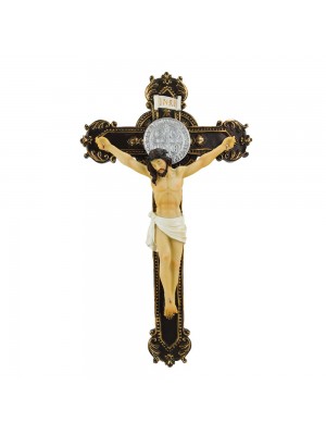 Crucifixo Parede 38cm - Enfeite Resina