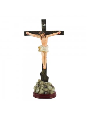 Crucifixo De Mesa 30cm - Enfeite Resina