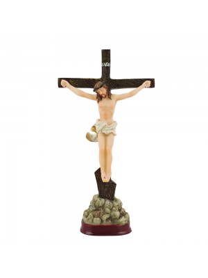Crucifixo De Mesa 21.5cm - Enfeite Resina