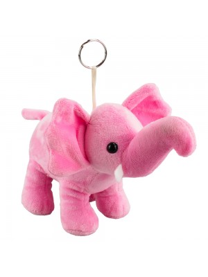 Chaveiro Elefante Rosa 24cm - Pelúcia