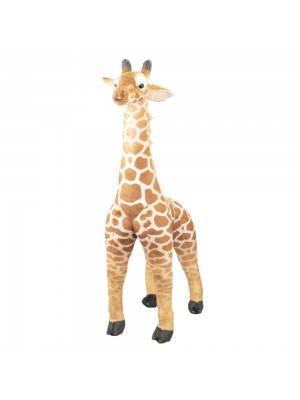 Girafa Realista Em Pé 79cm - Pelúcia
