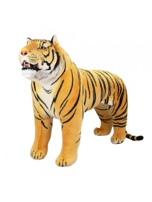 Tigre Laranja Realista Levantado 110cm - Pelúcia