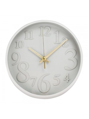 Relógio Parede Redondo Cinza 20x8.5x20cm