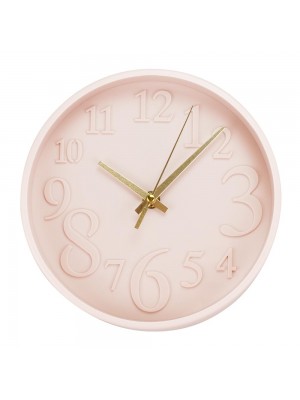 Relógio Parede Redondo Rosa 20x8.5x20cm