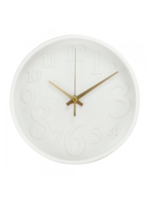 Relógio Parede Redondo Branco 20x8.5x20cm