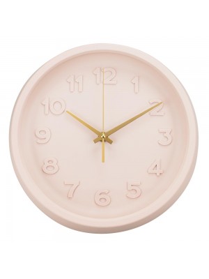 Relógio Parede Redondo Rosa 27x5x27cm