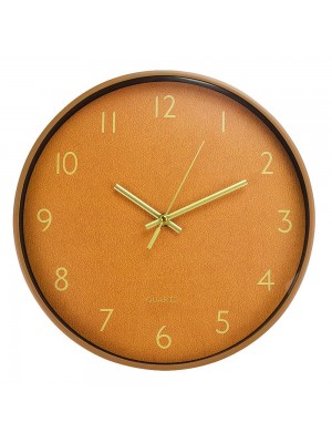 Relógio Parede Redondo Laranja 29.5x4.5x29.5cm
