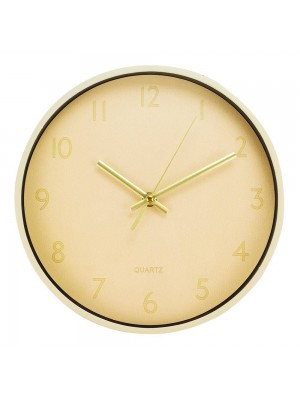 Relógio Parede Redondo Dourado 24.5x4.5x24.5cm