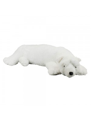 Urso Polar Deitado Realista 90cm - Pelúcia