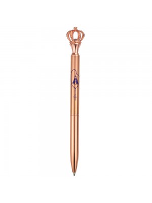 Caneta Roller Pen Nossa Senhora Aparecida Rosê Coroa 0.7mm