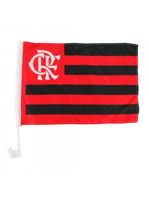 Bandeira Haste Plástico Vidro Carro 31x46cm - Flamengo