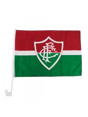 Bandeira Haste Plástico Vidro Carro 31x46cm - Fluminense