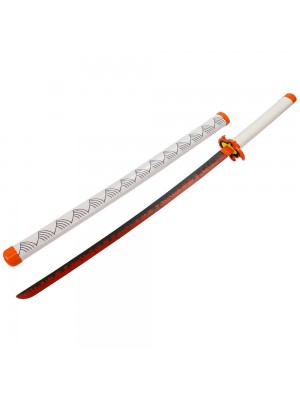 Espada Decorativa Japonesa Katana Branca Samurai Modelo A 75cm