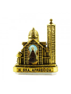 Catedral Basílica de N.S. Aparecida Dourado Uso Carro 4.5cm