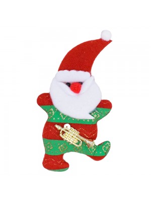 Ímã Geladeira Papai Noel Saxofone 13cm - Enfeite Natalino