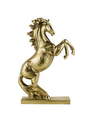 Cavalo Dourado 31cm - Resina Animais