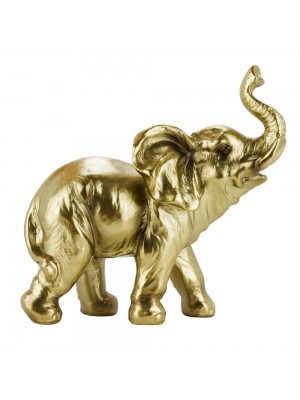 Elefante Dourado 11.5cm - Resina Animais