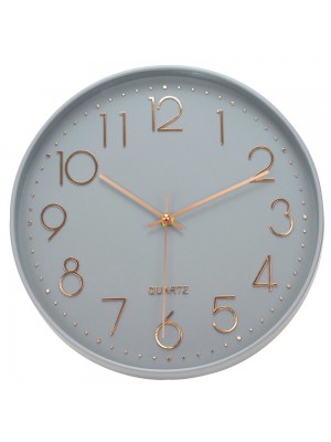 Relógio Parede cinza 30x30cm