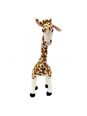 XT8804L-F | Girafa De Pé Com Pescoço Dobrável 53cm - Pelúcia