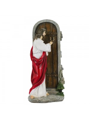 Jesus Bate A Porta 30cm - Enfeite Resina