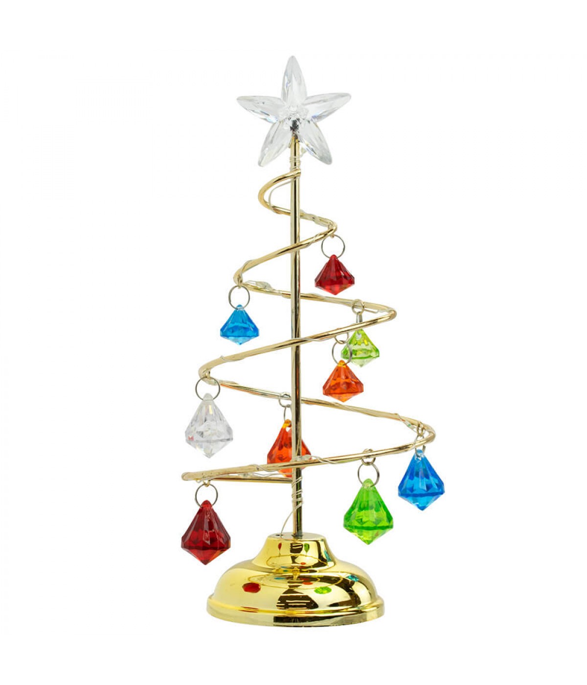 Luminária Árvore Natal Colorido 21cm - Enfeite Natalino | NAZF-023D-5-M |  Minas de Presentes